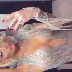 Blonde bimbo Alexandra Panagiotarou